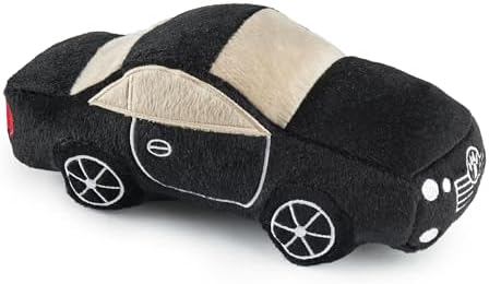 Haute Diggity Dog Furcedes Car Plush Dog Toy, Luxury Car Parody Chew Toys