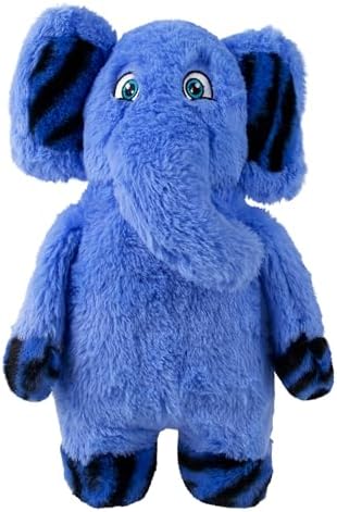 KONG Jungle Jamz Plush Dog Toys – Squeaky, Crinkly, and Rattling Durable Toys for Dogs – Safari Animal Collection (Elephant)