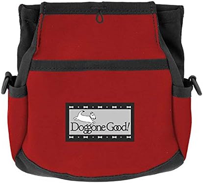 Doggone Good Rapid Rewards Deluxe Dog Training Bag with Belt (Red)