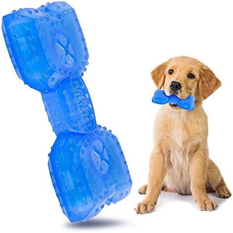 NWK Cooling Chew Toy for Dogs, Puppy Teething Toy (Bone)
