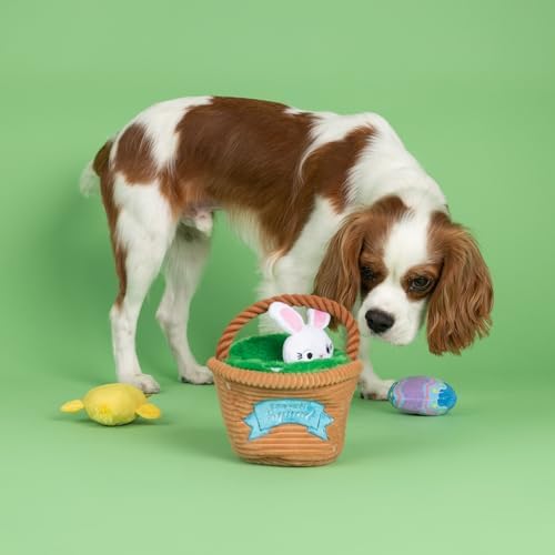 Fringe Studio Plush Dog Toy, Hide & Seek Burrow 4 Pieces Set, Egg Hunt Squad, Petshop Collection (289253)