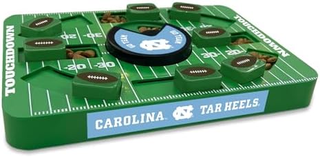 Pets First NCAA University of NC Large Puzzle Toy, Interactive Dog Treat Toy, New Large Size, Slow Feeding Toy