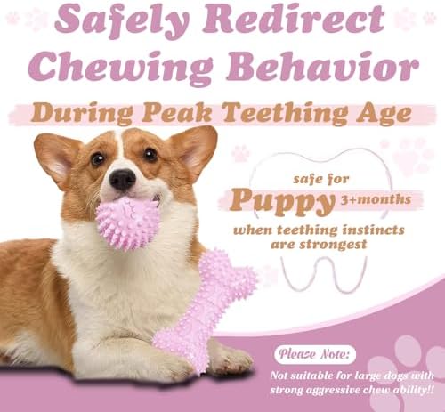 Puppy Toys - 7 Pack Puppies & Small Dogs Chew Toys for Teething,Relieves Teething Anxiety, Soft & Durable Interactive Toys, Not for Heavy Chewer