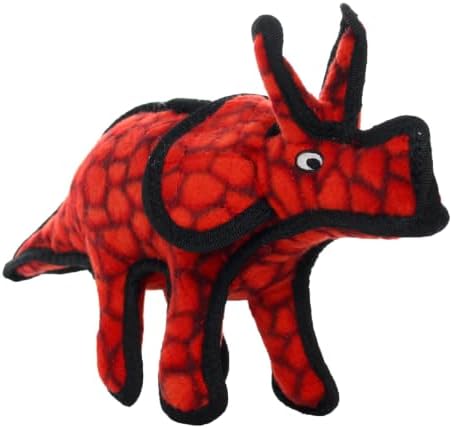 TUFFY®5 Pack Jr Duck, Microfiber Duck, Triceratops, Toucan & Piggy Dog Toys