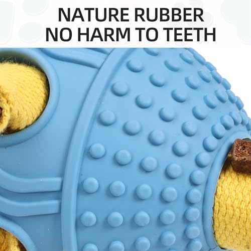 Interactive Dog Toy, Food Dispensing Puzzle Toy for Boredom Relief (Blue)