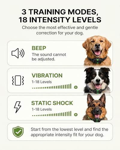 LUCKFOX Wireless Dog Fence, Electric Fence for Dogs with Remote Collar