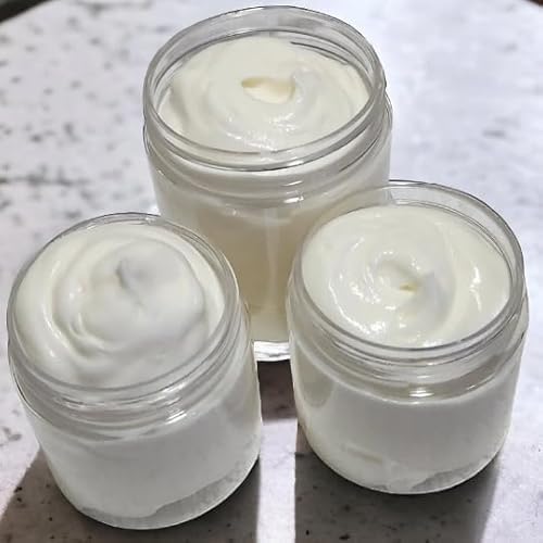 Grass-Fed Beef Tallow and Magnesium Body Butter, Natural Moisturizing Cream for Dry, Itchy, Cracked Skin, Handmade Diaper Rash (Lavender Vanilla)