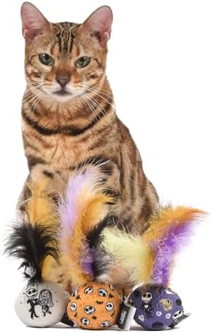 Disney for Pets Nightmare Before Christmas Jingle Balls Cat Toy, 3 Pk