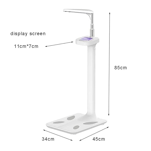 Electronic Height and Weight Scale, Office Scale,Smart Scale with LCD Display, Display Weight, Height, Obesity Value,