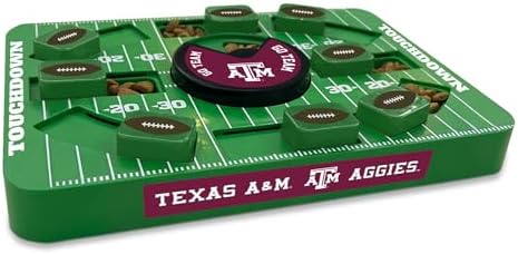 Pets First NCAA Texas A&M Large Puzzle Toy, New Size, Interactive Dog Treat & Slow Feeding Toy