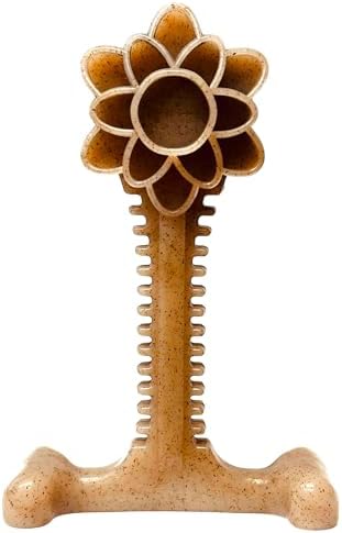 SodaPup Honey Bone Flower Tower – Ultra Durable Dog Chew Toy Made in USA from Non-Toxic, Pet Safe, Food Safe, Nylon Material for Clean Teeth, Fresh Breath, Problem Chewing, Calming Nerves, & More