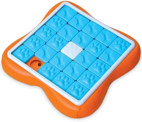 Outward Hound Nina Ottosson Challenge Slider Dog Toy Treat Puzzle, 14.7" | Level 3 Advanced, 24 Hidden Treat Compartments, Wet or Dry Food, Interactive Enrichment, Easy Clean, No BPA, Dogs & Puppies