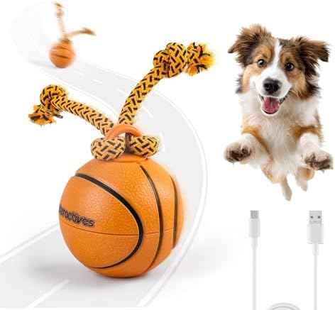 ALL FOR PAWS Interactive Dog Ball Toys, Moving Dog Ball Toy for Boredom, Puppy Enrichment Toy for Mental Stimulation Motion Activated Spinning Balls for Small Medium Large Dogs, USB Rechargeable
