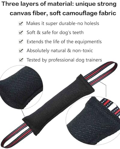 Clysoru Tug Toy for Dogs Tug of War Dog Toy with 2 Strong Red Band Handles Lasting Training Equipment Puppy to Large Dogs Interactive Toy Best for Tug of War Pull Indestructible Rope Toys (Pink)