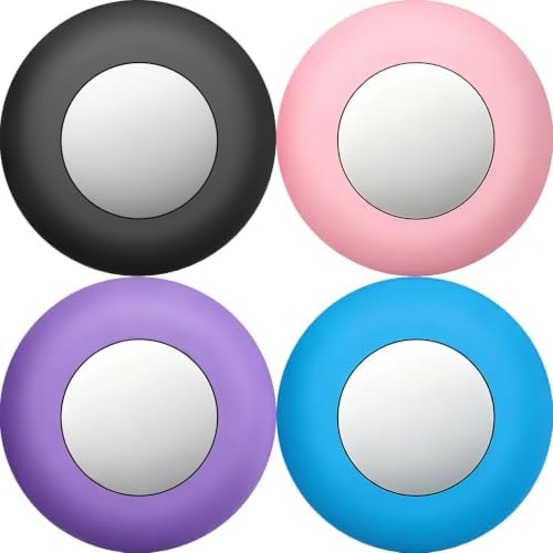 Cat Collar Airtag Holder, 4 Pack Air Tag Case for Cats and Small Dogs | Pet Safety Silicone,Durability,Comfortable,Lightweight,for AirTag & Same-Size Trackers,more colors(Black+Blue+Purple+Pink)