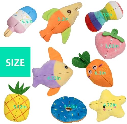 19 Pack Dog Toys for Small Dogs, Squeaky Dog Toy Bulk For Puppy Teething