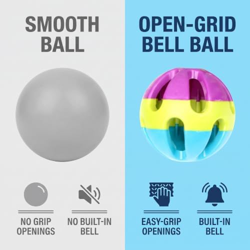 1pc Colorful Dog Toys for Medium to Large Breed Dogs Hollow Ball with Bell Inside Interactive Plastic for Relieving Boredom Pet Supplies,Balls Toys