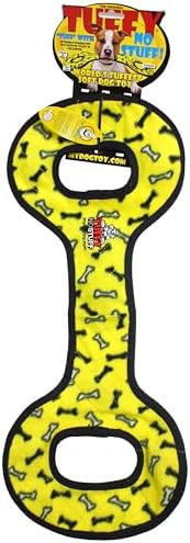 TUFFY® : No Stuff TugOWar Dog Toy: Ultra Durable Plush Toy with Multiple Layers & Reinforced Seams, Washable and Floats, Original Construction