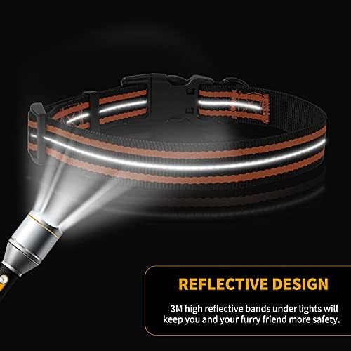 Mile High Life Reflective Dog Collar, Adjustable Lightweight Quick Release
