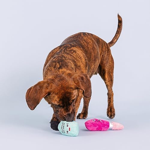 Fringe Studio Plush Dog Toy Set with Treat Pockets for Interactive Play, Wake Up and Make Up, 2 Piece Set, Pet Shop Collection (124010)