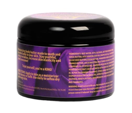 Dare To Roll, Royal Skincare Kings Premium Body Butter for Men - Hydrating Skincare for Men with Dry Skin, Uneven Skin Tone, Reducing Wrinkles, Restoring Skin Appearance, 8 oz, 12 oz (12 oz)