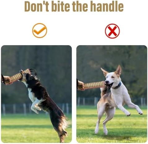 Storystore Dog Tug Toy Dog Training Bite Pillow Jute Bite Toy - Best for Tug of War, Puppy Training Interactive Play - Interactive Toys for Small and Medium Dogs