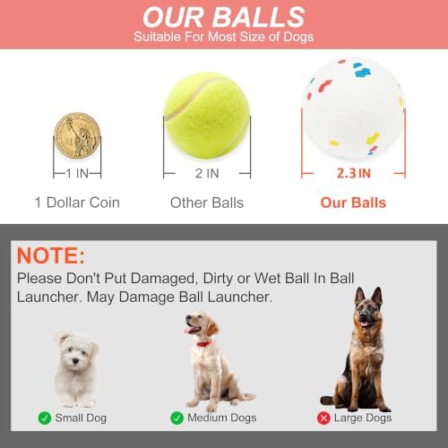 Automatic Dog Ball Launcher,Interactive Thrower Dog Toy for Small to Medium