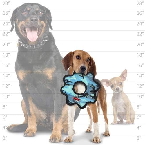 TUFFY® 3 Pack Gear Ring Duck Lobster Small Ultra Durable Plush Dog Toys