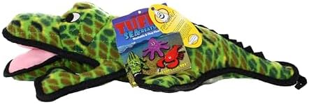 TUFFY® - 2 Pack Original : Alligator : : Ultra Durable Plush Toy with Multiple Layers & Reinforced Seams, Washable and Floats, Original Construction