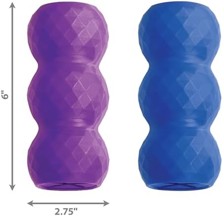 KONG - Genius Mike - Interactive Treat Dispensing Dog Puzzle Toy (Assorted Colors) (Large (2 Pack))