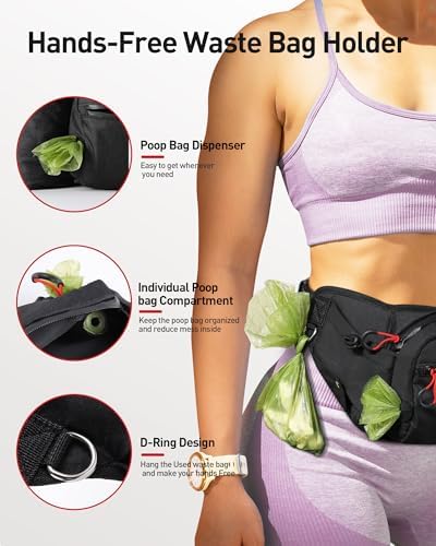 AGPTEK Dog Treat Pouch,Dog Walking Bag