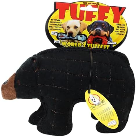 TUFFY® - 2 Pack Original : Bear Dog Toy : Ultra Durable Plush Dog Toy with Multiple Layers & Reinforced Seams, Washable and Floats, Original Construction