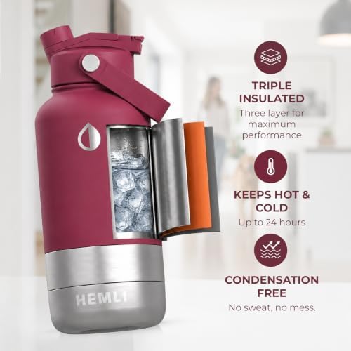 32 oz. Dog Water Bottle, Insulated Dog Travel Water Bottle, Stainless Steel Pet Water Bottle Dispenser Portable Food and Water Bowl for Dogs for Walking Dog Canteen Travel Kit
