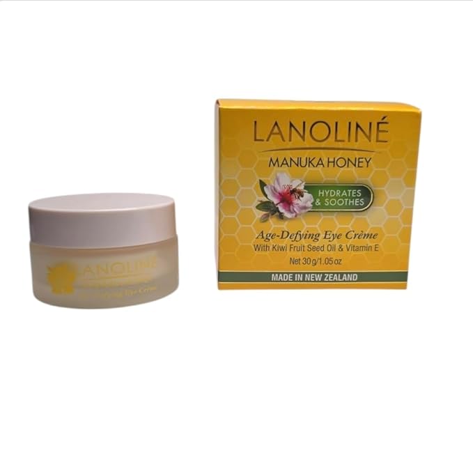 Manuka Honey Age-Defying Eye Crème, 1.05 oz – Anti-Wrinkle Eye Cream with Kiwi Seed Oil & Vitamin E – Hydrating, Firming, Cruelty-Free, Made in New Zealand