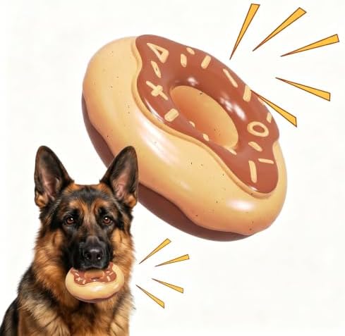 Squeaky Dog Chew Toys, Interactive Tough Indestructible Dog Toys for Aggressive Chewers, Medium to Large Dogs, Indoor & Outdoor Use