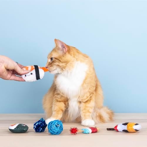 Fringe Studio True SOYMATES, Set of 6, Multipack Cat Toy Set, Pet Shop Collection (610008)