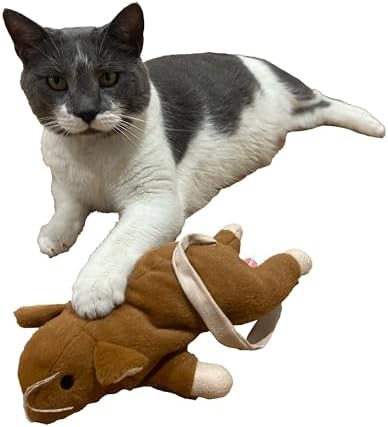 SPOT Super Mouse Sam with Catnip - Lifelike Cat Toy, Fuzzy Mice with Catnip and Crinkle Sound, Extra Large Size for Cuddling, Kicking, Chasing, Playing - 11in Plush Toys, Assorted Colors