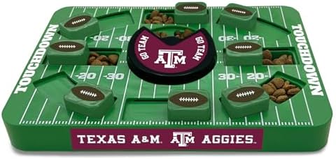 Pets First NCAA Texas A&M Large Puzzle Toy, New Size, Interactive Dog Treat & Slow Feeding Toy