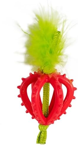 Catstages Dental Strawberry Teether Cat Chew Toy with Catnip, 4"