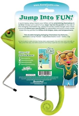 Meowijuana Jump 'n' Jamb Chameleon Cat Toy and Catnip Blend | High Potency