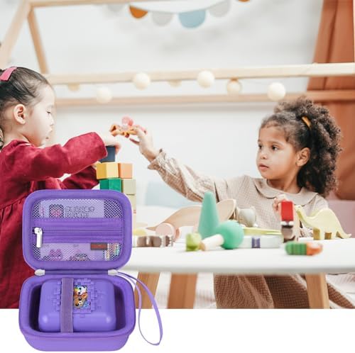 Elonbo Carrying Case for Bitzee Disney/Bitzee Magicals/Bitzee Interactive Toy Digital Pet, Bitzee Digital Virtual Toy Hard Travel Bag, Electronic Pets Toys Storage Cover Holder, Purple