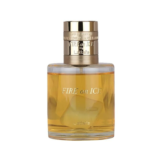 Lattafa Fire On Ice – Fruity, Spicy, Woody, Ambery – Eau de Parfum Spray Long-Lasting Fragrance for Unisex, 3.71 Ounce / 110 ml