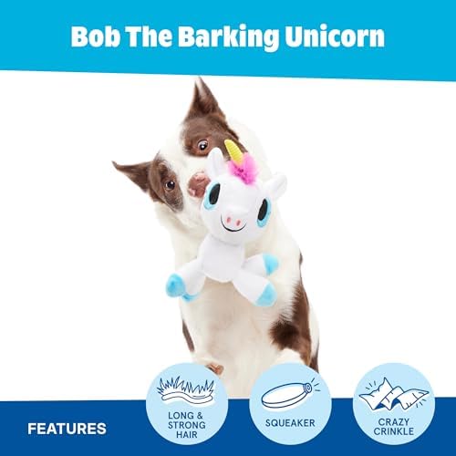 BarkBox Bob the Barking Unicorn Dog Toy - Toy for Large Dogs