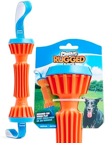 Chuckit! Rugged Bumper Fetch Stick, Medium, 13.5in, Orange and Blue