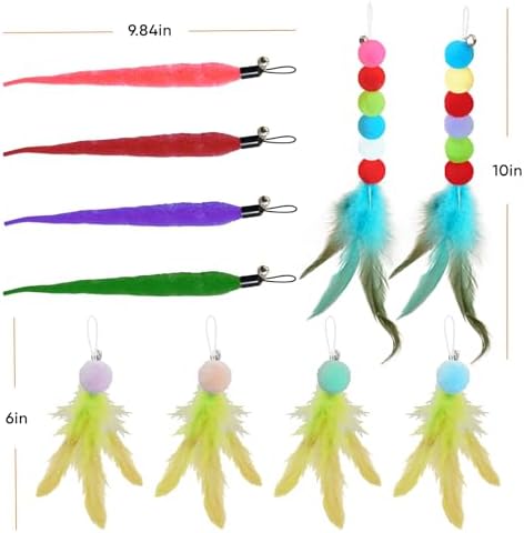 Cat Toys for Indoor Cats, 13 Packs Interactive Cat Wand Toy Set