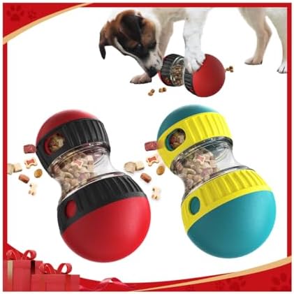 Mankoda Interactive Dog Puzzle Toy, Rolling Treat Dispenser Slow Feeder