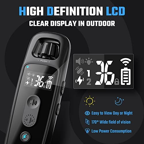 ABBIDOT Shock Collar for Dogs, 3300 FT Dog Training Collar with Remote, IPX7 Waterproof with 4 Training Modes, Rechargeable E-Collar for Small Medium Large Dogs (15-120 lbs)