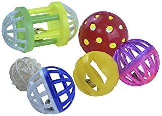 6Pcs Bird Ball Bell Toy Interactive Foraging Treat Feeder Parakeet Foot Toy