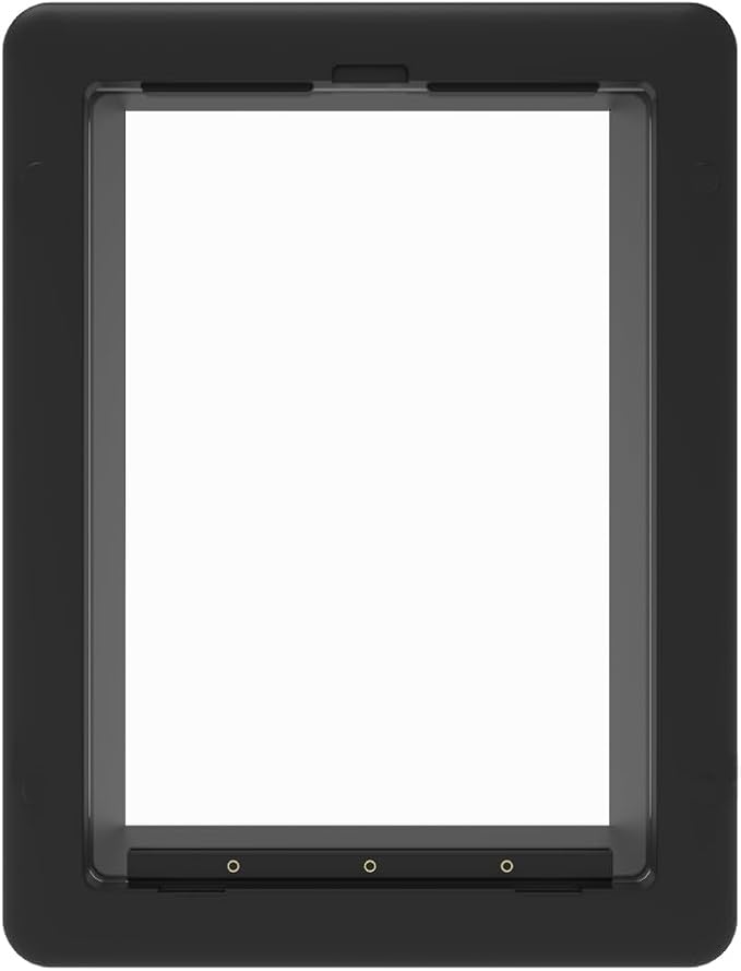 Hakuna Pets Essential Pet Door for Screens, Doors and Walls up to 2.8" Thick, for Dogs up to 20lbs, Small, Black