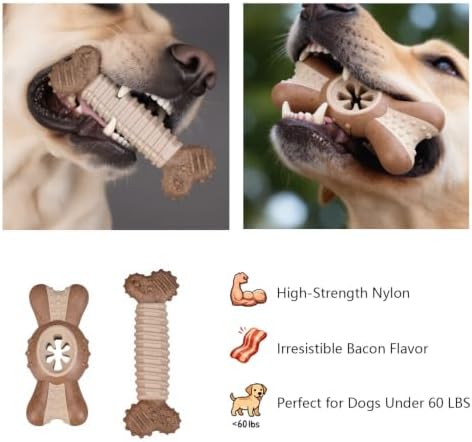 Dog Puzzle Chew Toy Durable Interactive Nylon Toys